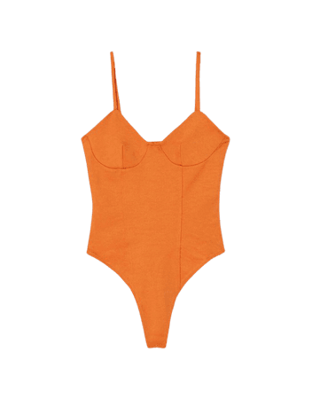Tank bodysuit - Bodysuits - Woman | Bershka