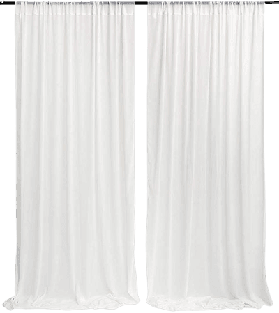 White Chiffon Photography Backdrop 9.8ftx10ft Drapes Curtains Panels Wedding Decorations for Wedding Arch Home Party Reception Supplies: Amazon.ca: Camera & Photo