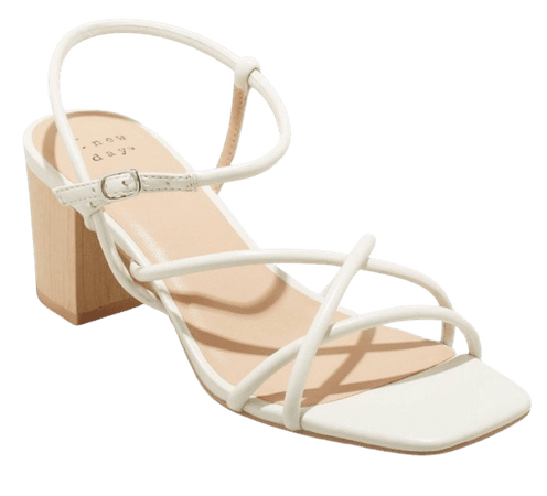 white summer sandals