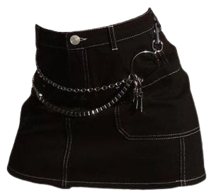 black denim skirt png