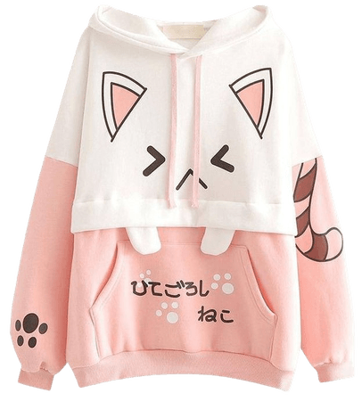 Kawaii Cat Pastel Pink hoodie