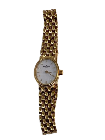 gold vintage link watch