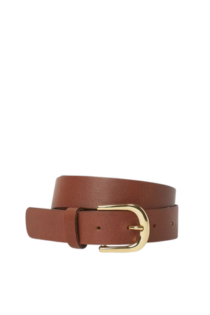 Leather Belt - Brown - Ladies | H&M US