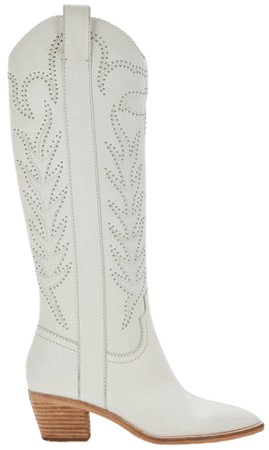 SOLEI STUD BOOTS IN OFF WHITE LEATHER – Dolce Vita