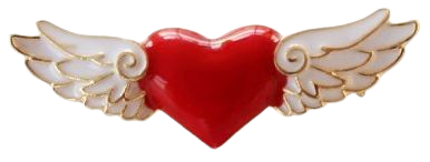 2019 Qingdao Source Jewelry Mocha Girl Series Red Heart Angel Wings Brooch Pin In 6775 BROOCH | DressLily.com