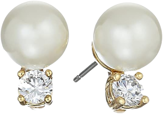 Amazon.com: kate spade new york "Pearl Studs" Stud Earrings: Clothing, Shoes & Jewelry