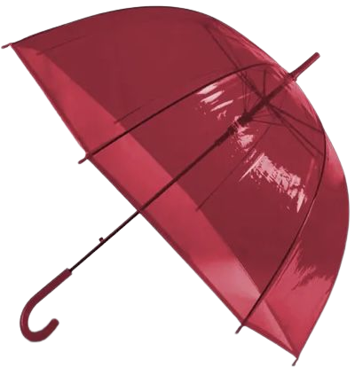 red translucent umbrella