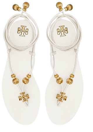 Capri Flat Lace-Up Sandal: Women's Shoes | Sandals | Tory Burch