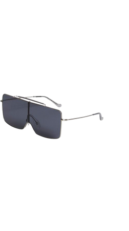 Large shield sunglasses - Silver | ZARA United States