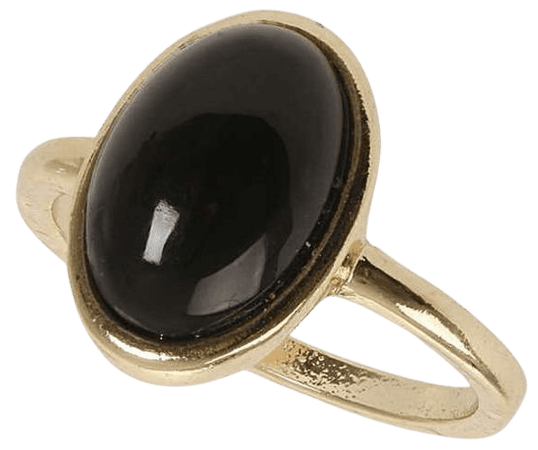 Dorothy Perkins Black Stone Ring