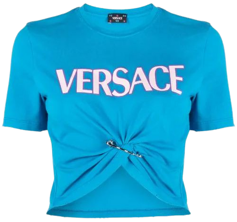 Versace safety-pin Cropped T-shirt - Farfetch