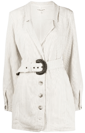 Shop For Love And Lemons belted corduroy blazer dress with Express Delivery - Farfetch