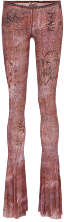 X KNWLS Printed Flared Leggings in Pink - Jean Paul Gaultier | Mytheresa