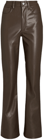 WeWoreWhat Vegan Leather Flared Pants | INTERMIX®