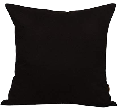 Black Throw Pillow