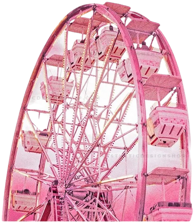 pink Ferris wheel carnival background