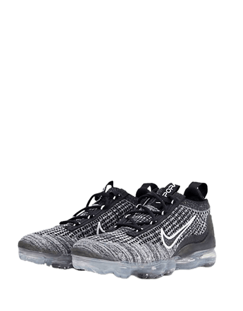 Nike Air Vapormax 2021 Flyknit MOVE TO ZERO sneakers in black and gray | ASOS