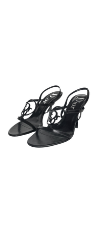 Dior vintage black heels sandals