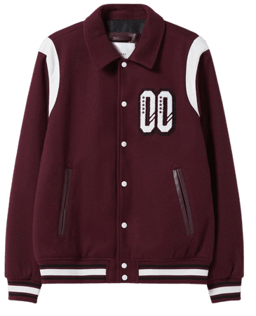 Varsity bomber jacket - Outerwear - Man | Bershka