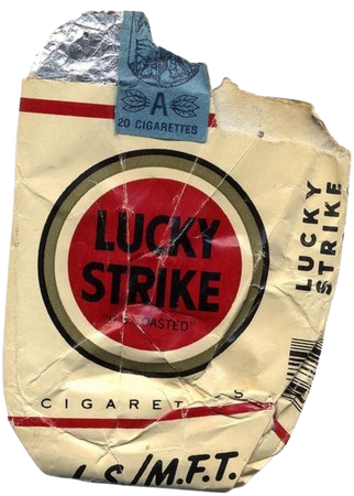 Empty cigarette pack
