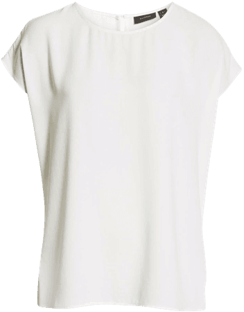 Halogen® Cap Sleeve Blouse (Regular & Petite) | Nordstrom