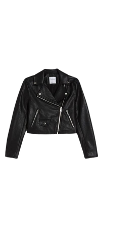 Faux leather biker jacket - New - Women | Bershka
