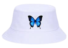 blue butterfly bucket hat - Google Search