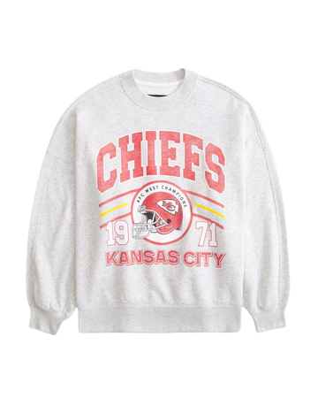 Kansas City Chiefs Womens Pink Vintage Crew Sweatshirt