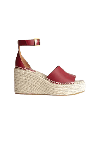 Espadrille Sandal Wedges - Rust - Heeled sandals - & Other Stories