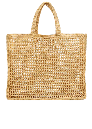 Raffia shopper bag - Women | Mango USA