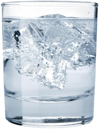 Ice water glass