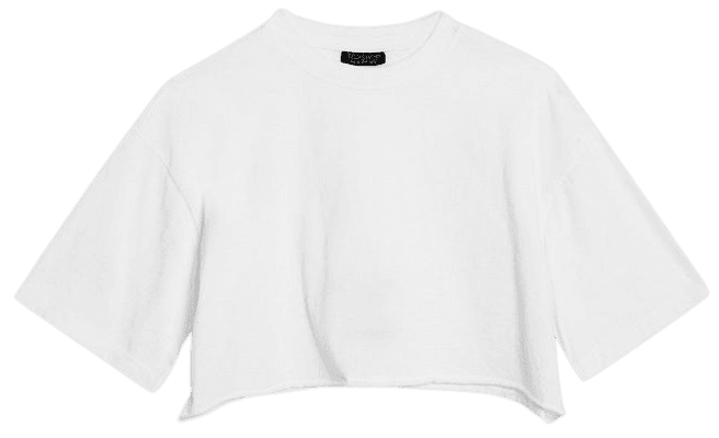 White Washed Cropped T-Shirt | Topshop