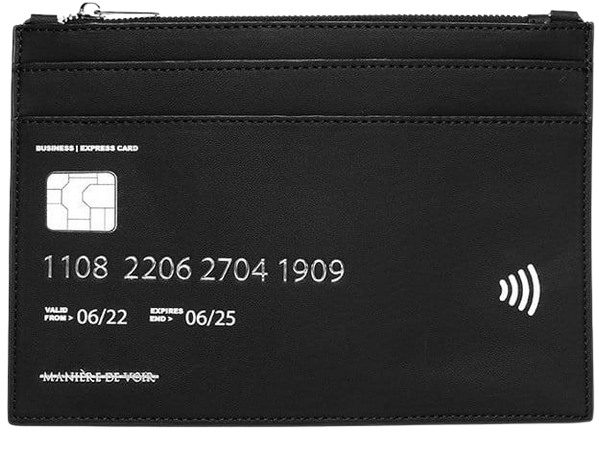 Credit Card Clutch Bag - Black | Manière De Voir