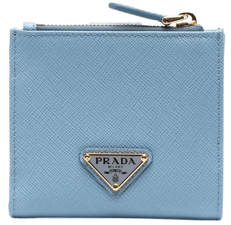 Prada logo-plaque compact wallet - FARFETCH