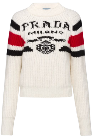 White Cashmere sweater | Prada