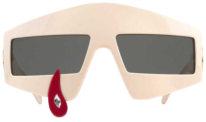 Rectangular-frame acetate sunglasses - Gucci Women's Sunglasses 520115J00709005