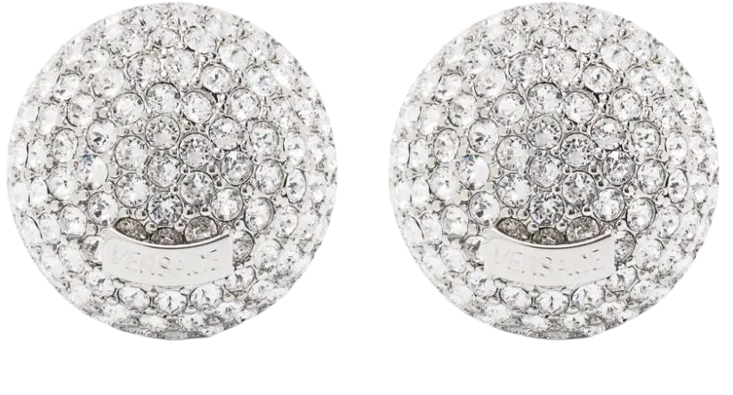 Versace Sphere Crystal Earrings - Farfetch