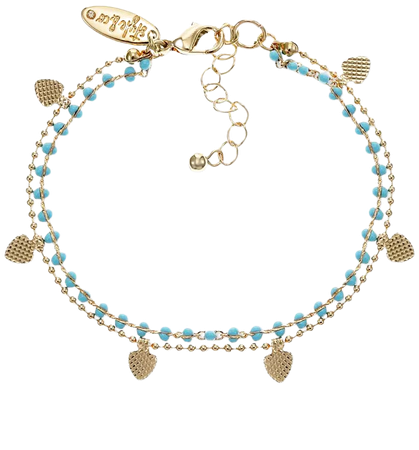 Style & Co Gold-Tone Bead & Charm Double-Row Bracelet, Created for Macy's & Reviews - Bracelets - Jewelry & Watches - Macy's