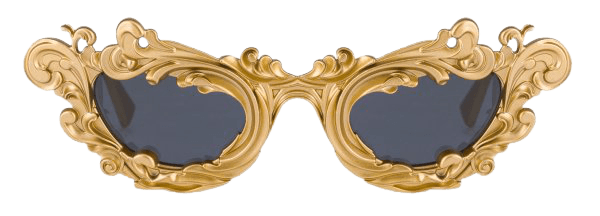 Moschino - Frame Sunglasses - Gold