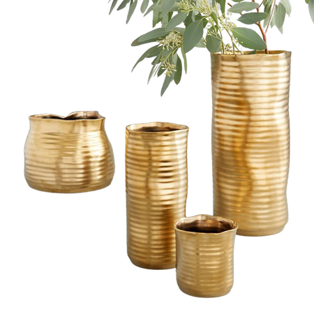west elm gold vase