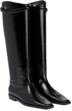 Totême - Leather knee-high boots | Mytheresa