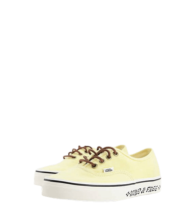 Vans X Parks Project Authentic sneakers in yellow | ASOS