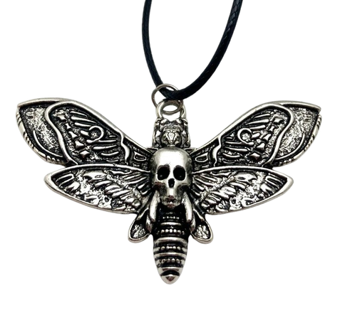 Deathshead Hawk-moth Necklace Moth Jewelry Skull Moth | Etsy