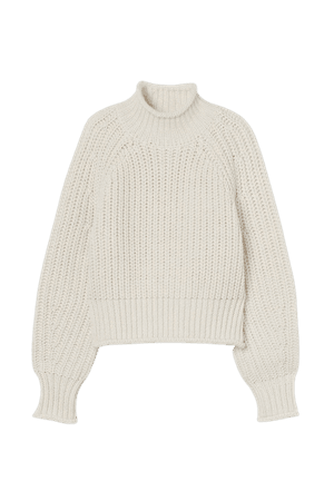 Knit Sweater - Cream - Ladies | H&M US
