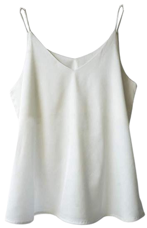 Wantschun Womens Silk Satin Camisole Cami Plain Strappy Vest Top T-Shirt Blouse Tank Shirt V-Neck Spaghetti Strap XXS-4XL at Amazon Women’s Clothing store