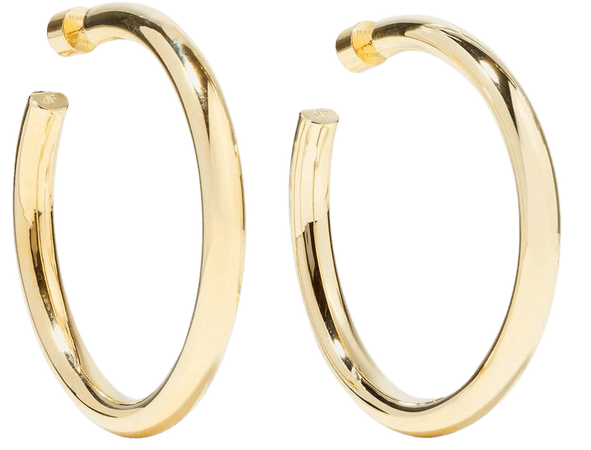 Gold 2" Samira gold-plated hoop earrings | Jennifer Fisher | NET-A-PORTER