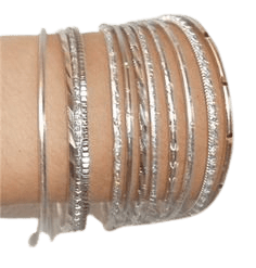 silver bangle bracelet