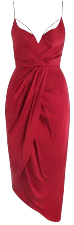 Zimmerman bodycon red dress slip