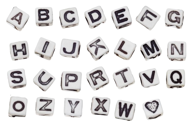bead letters