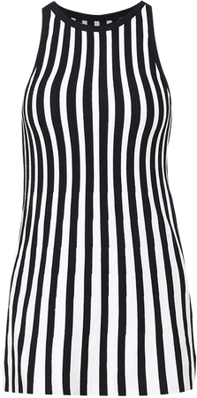 90s Riot Grrl Inspired Vertical Striped Black and White Mini Dress – Dorothea's Closet Vintage